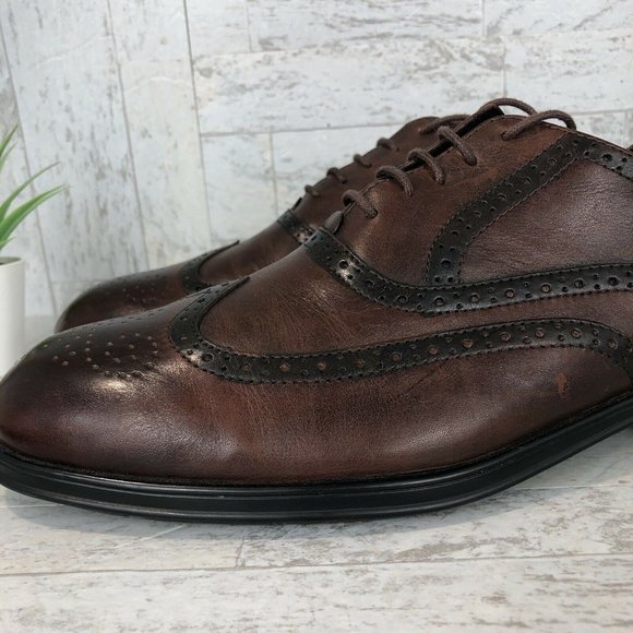 Rockport Almartin Brogue Brown Leather 